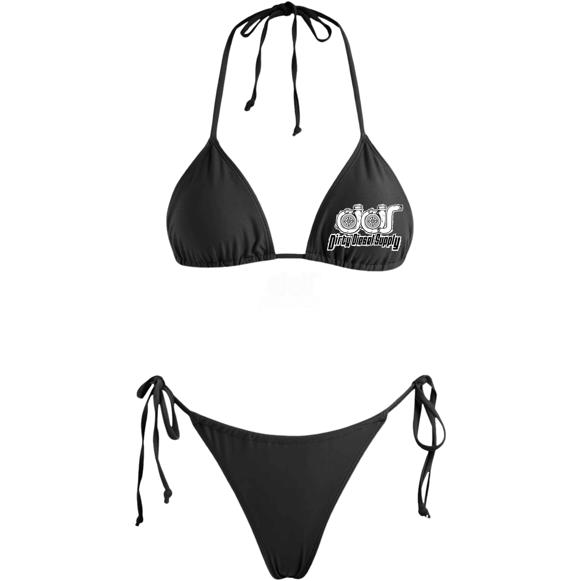 Black Turbo Bikini Set