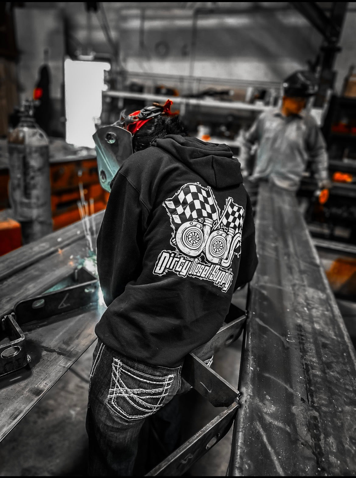 Checkered Turbo Hoodie