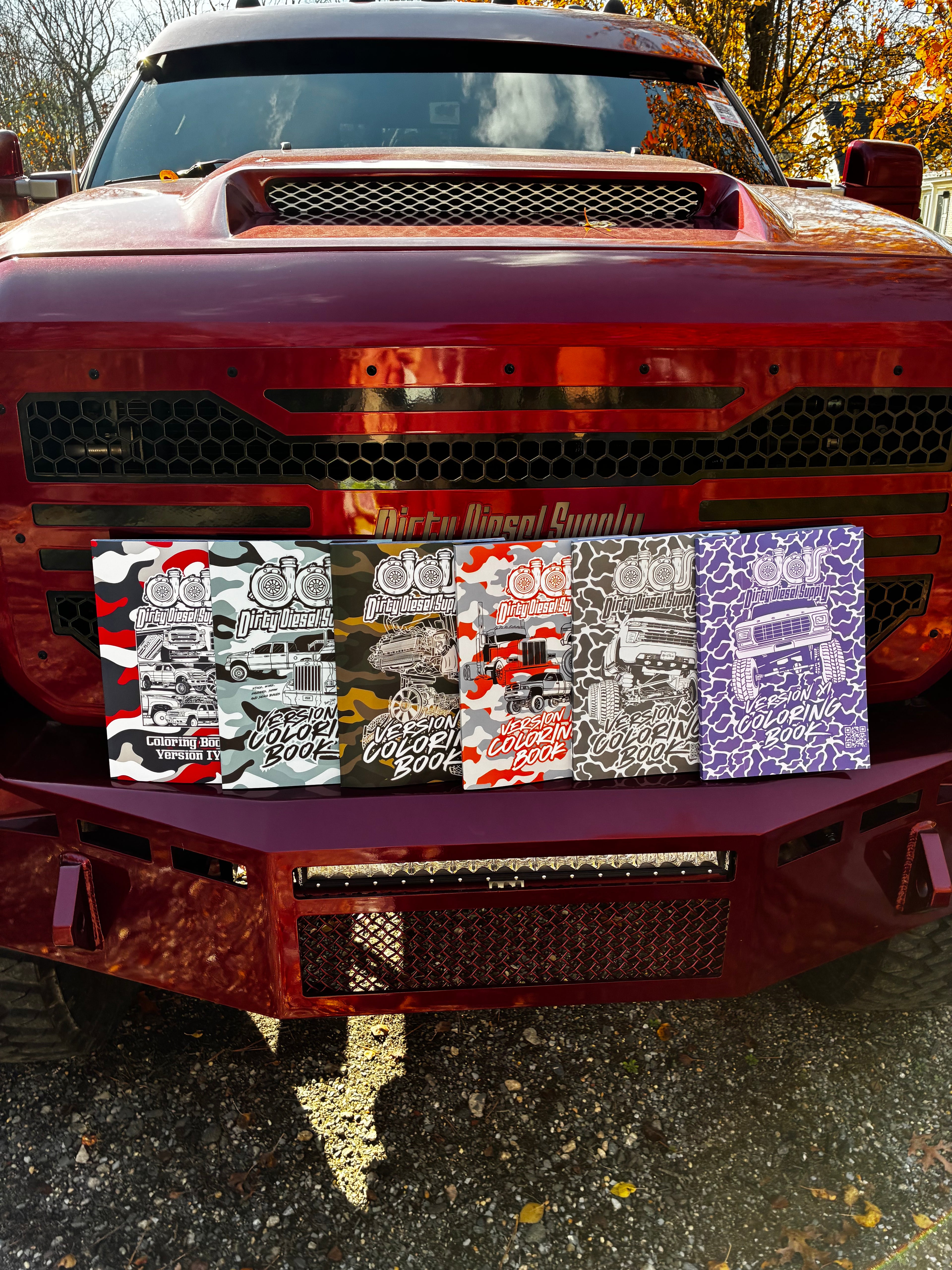 Set of 6 Truck Coloring Books