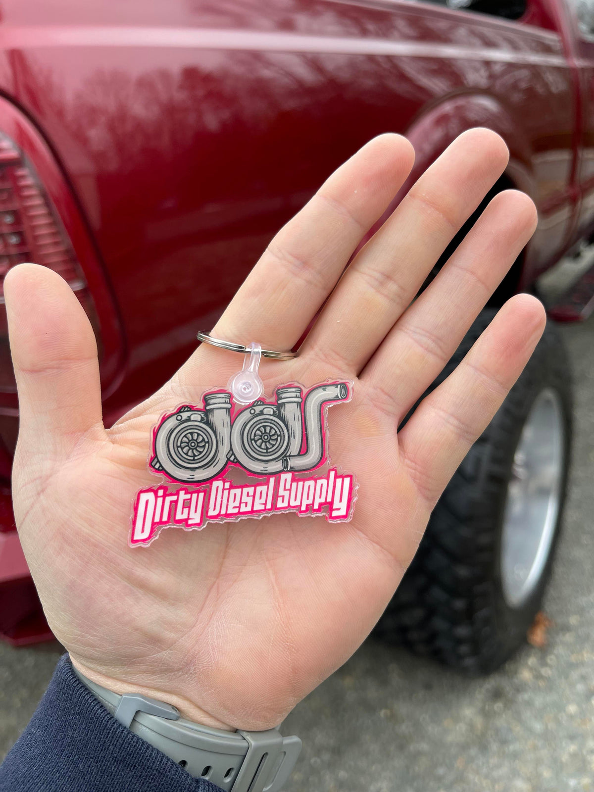 Deisel Turbo Key Chain DDS Turbo Acrylic Keychain – Dirty Diesel Supply