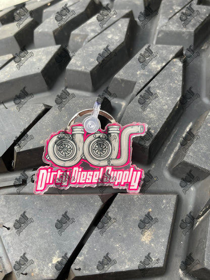 Pink Turbo Keychain