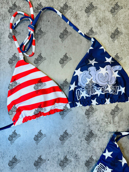 Patriotic Turbo Bikini Set