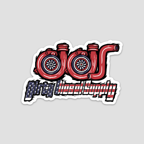 Patriotic Turbo Sticker