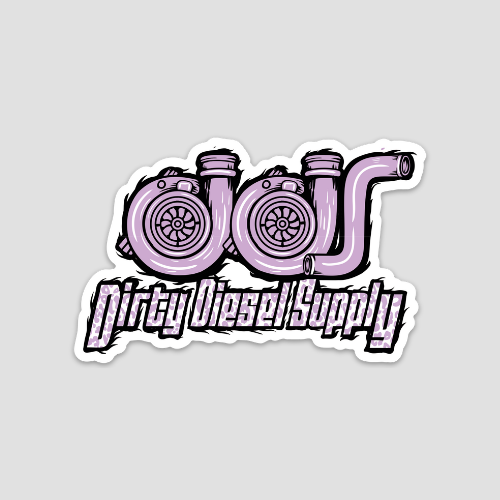 Purple Cheetah Print Sticker