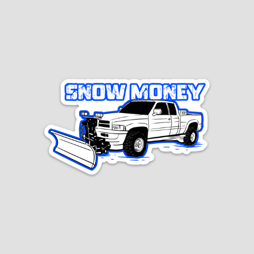 Snow Money Sticker