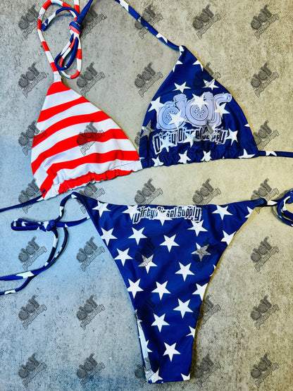 Patriotic Turbo Bikini Set