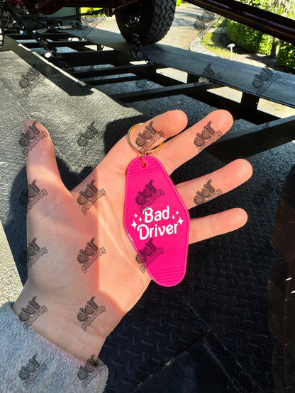 Bad Driver Keychain