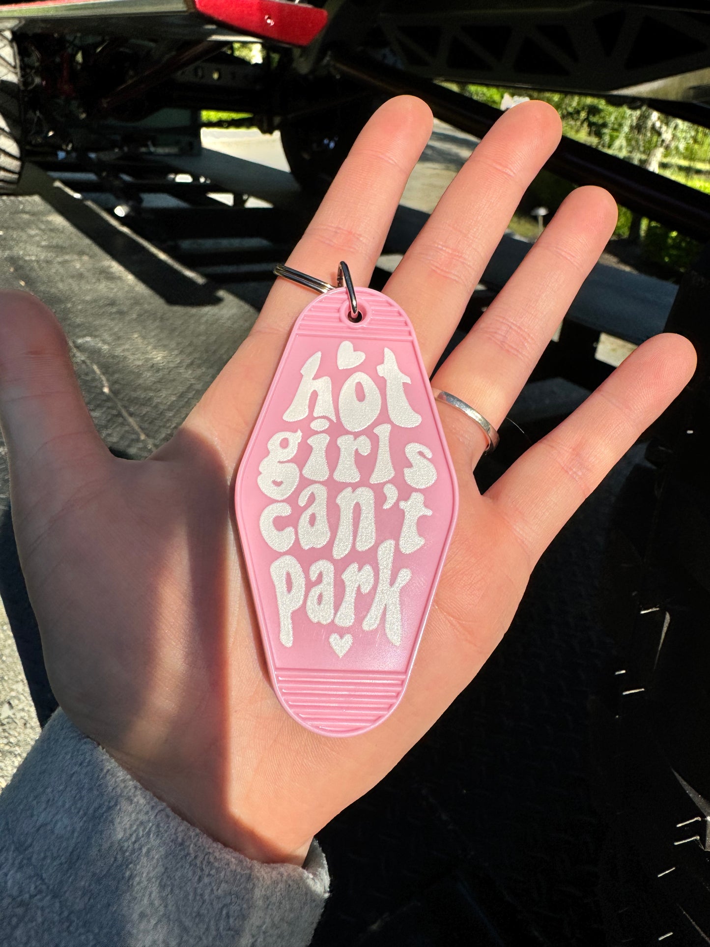 Hot Girls Can’t Park Keychain