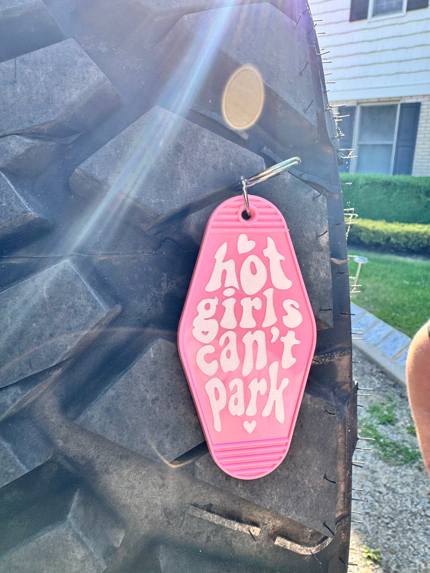 Hot Girls Can’t Park Keychain
