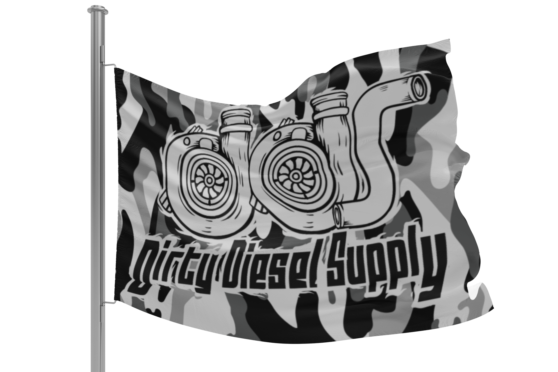 Black Camo Flag