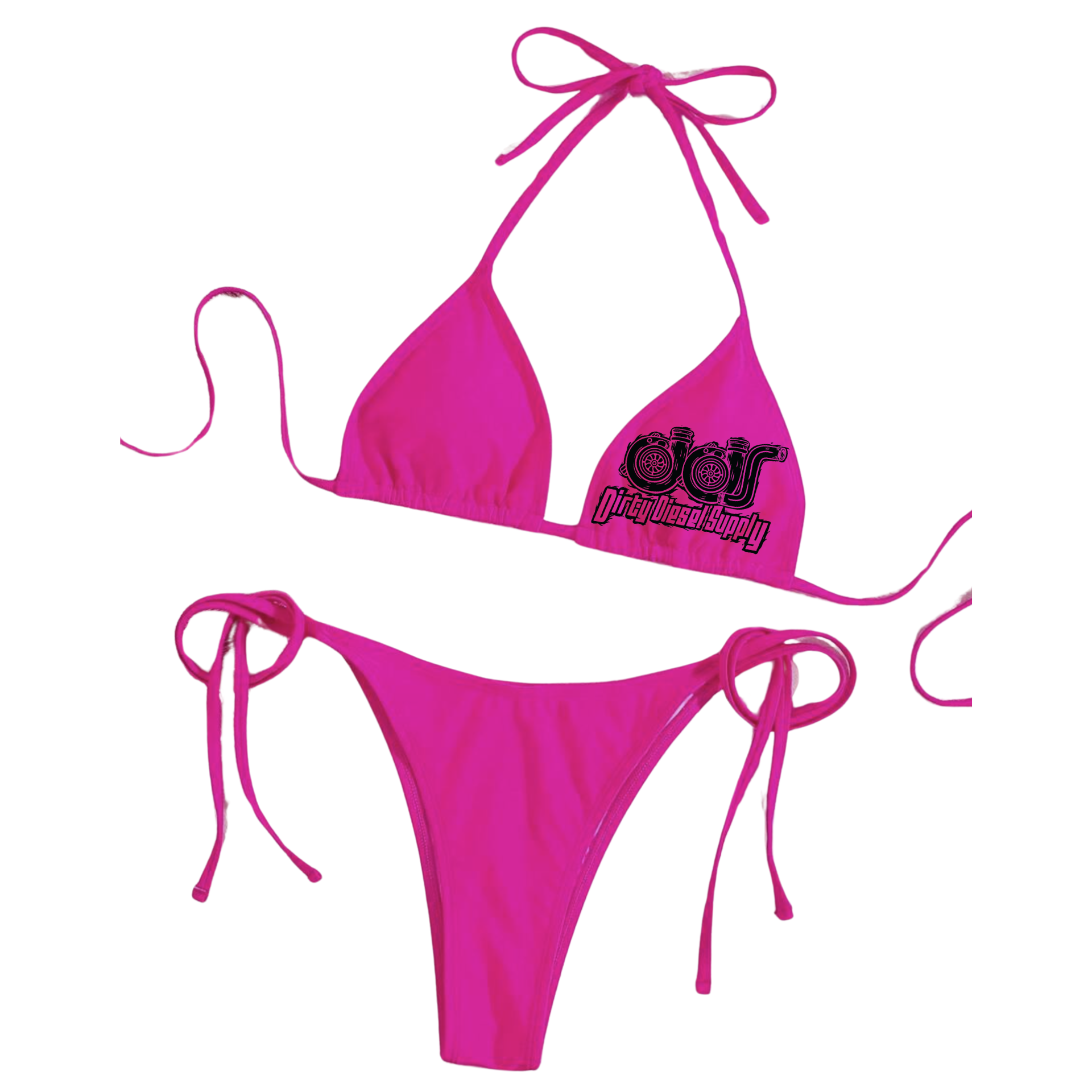 Hot Pink Turbo Bikini Set