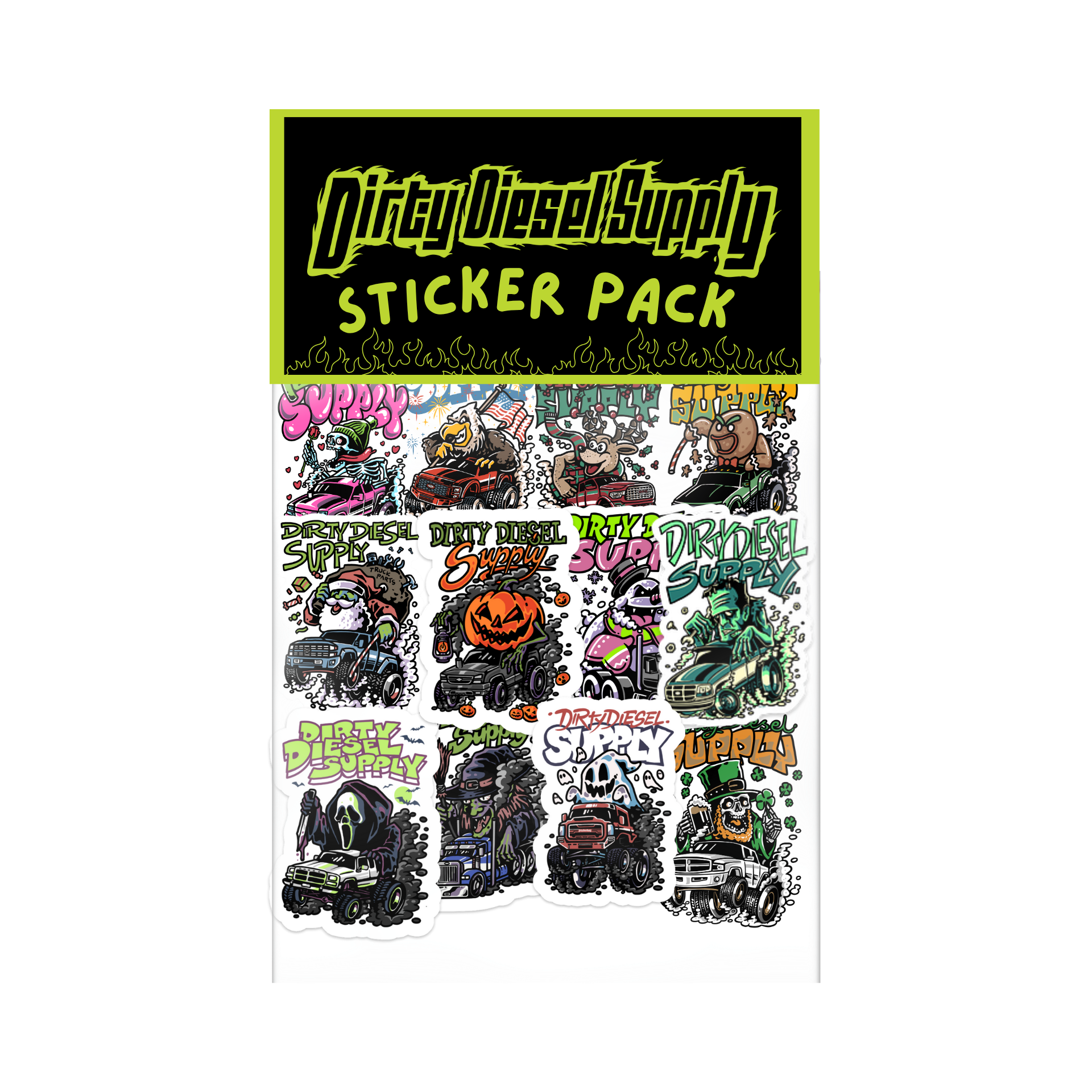 Holiday Truck Sticker Pack