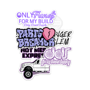 Purple Girly Sticker Pack