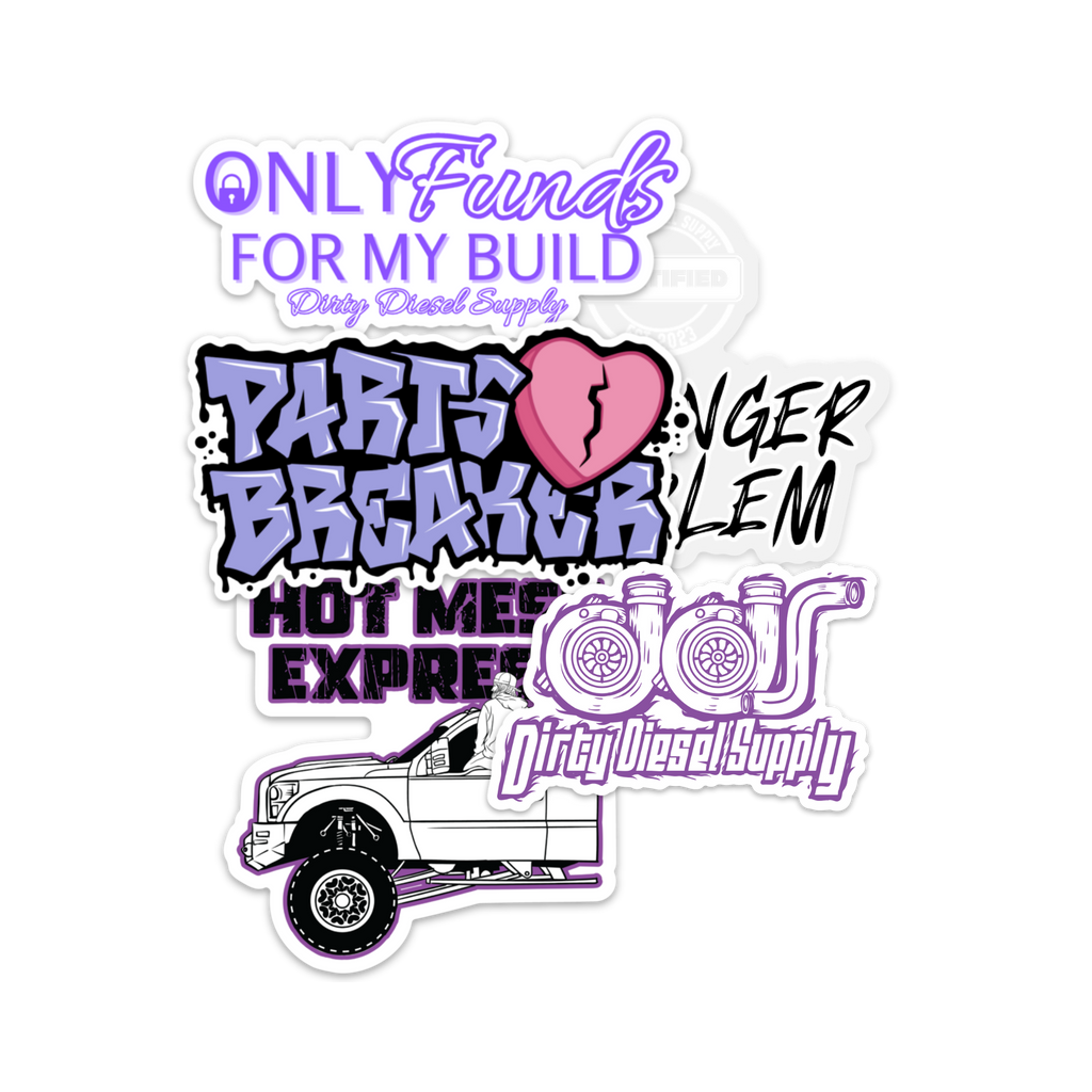 Purple Girly Sticker Pack