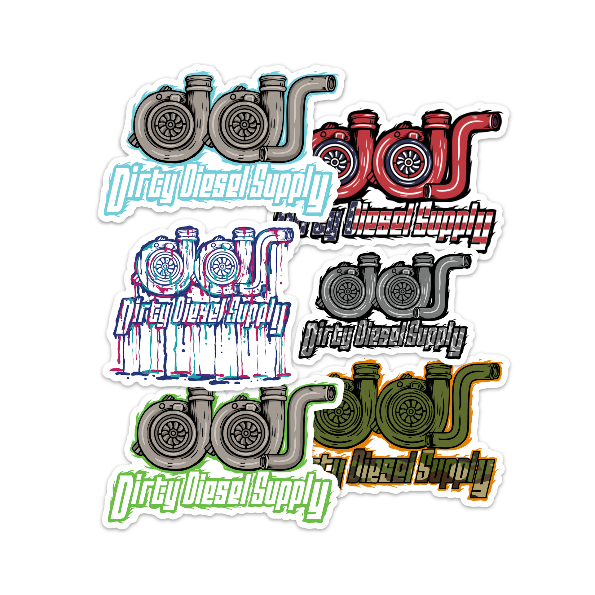 Wild Turbo Sticker Turbo Sticker Pack – Dirty Diesel Empire LLC
