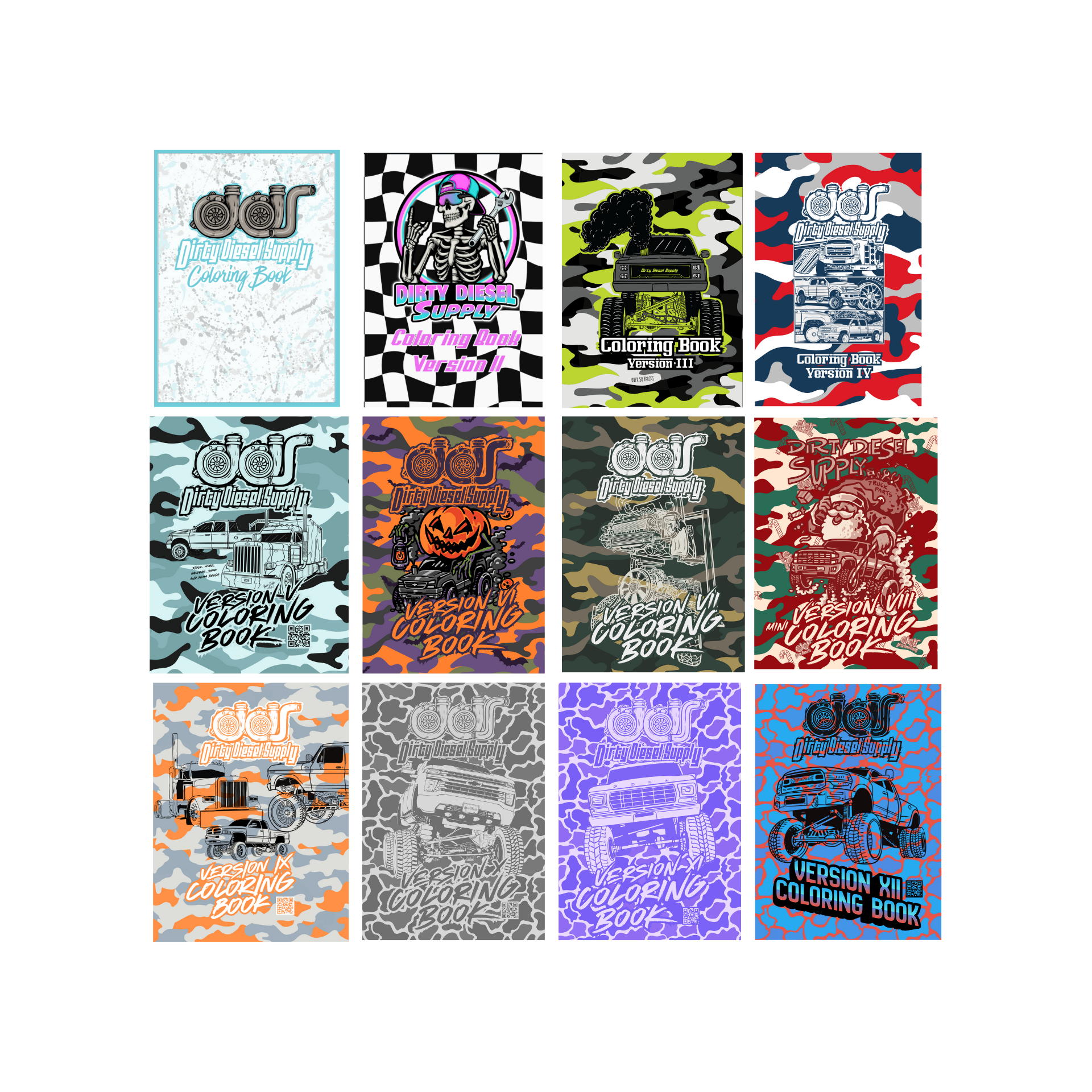 Coloring Book Collection V1-V12