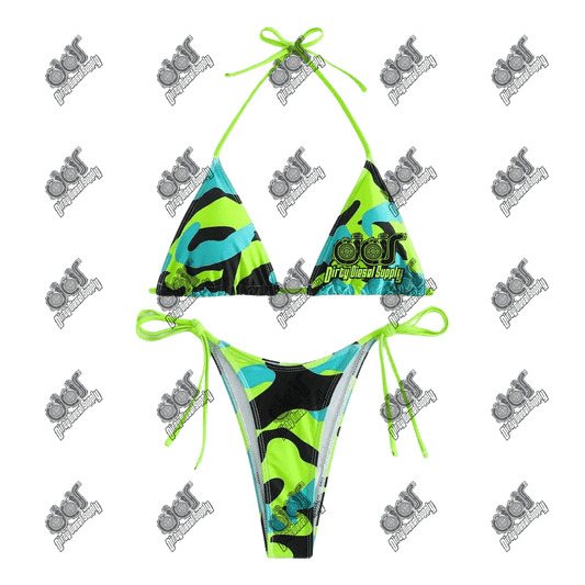 Neon Camo Bikini Set