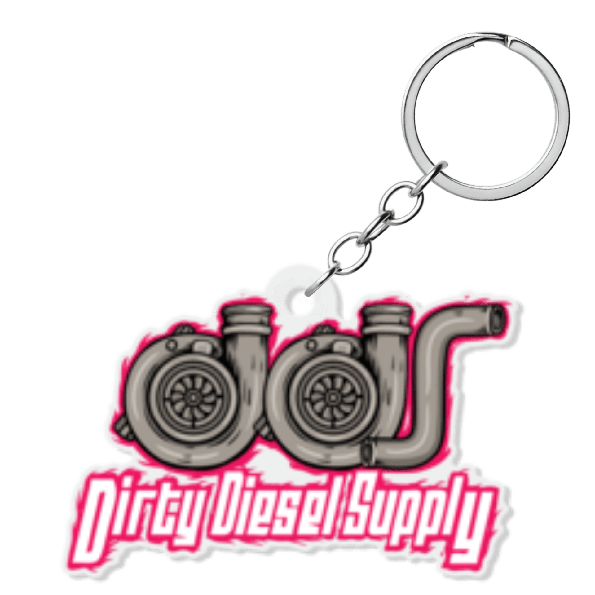 Pink Turbo Keychain