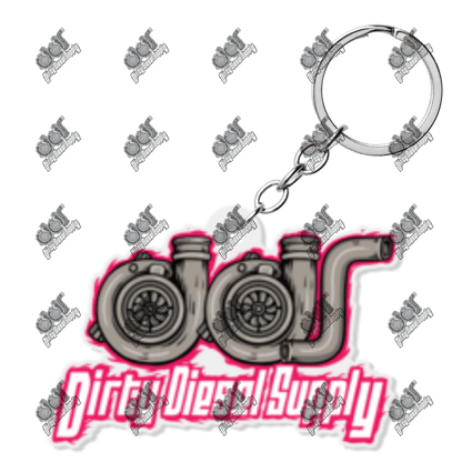 Pink Turbo Keychain