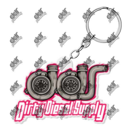 Pink Turbo Keychain