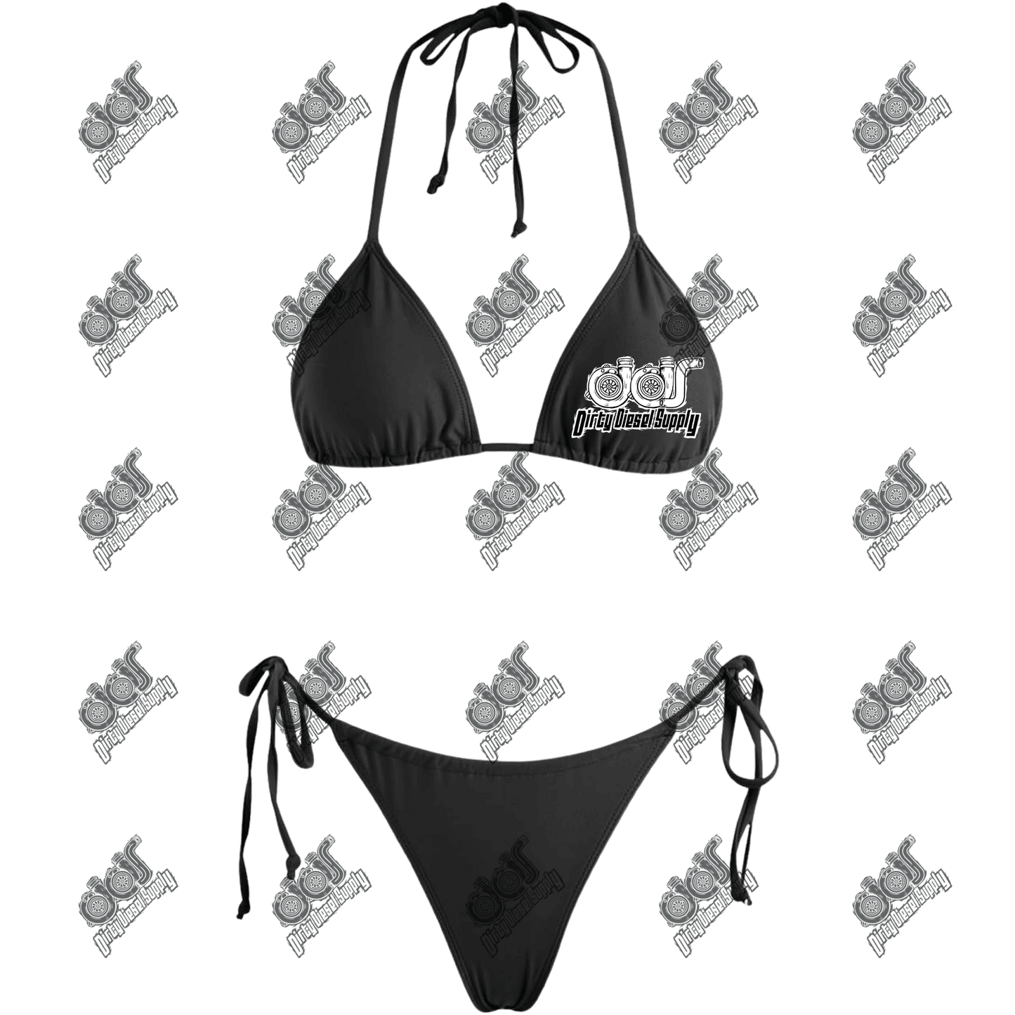 Black Turbo Bikini Set