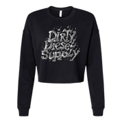 Metallic Crop Crewneck