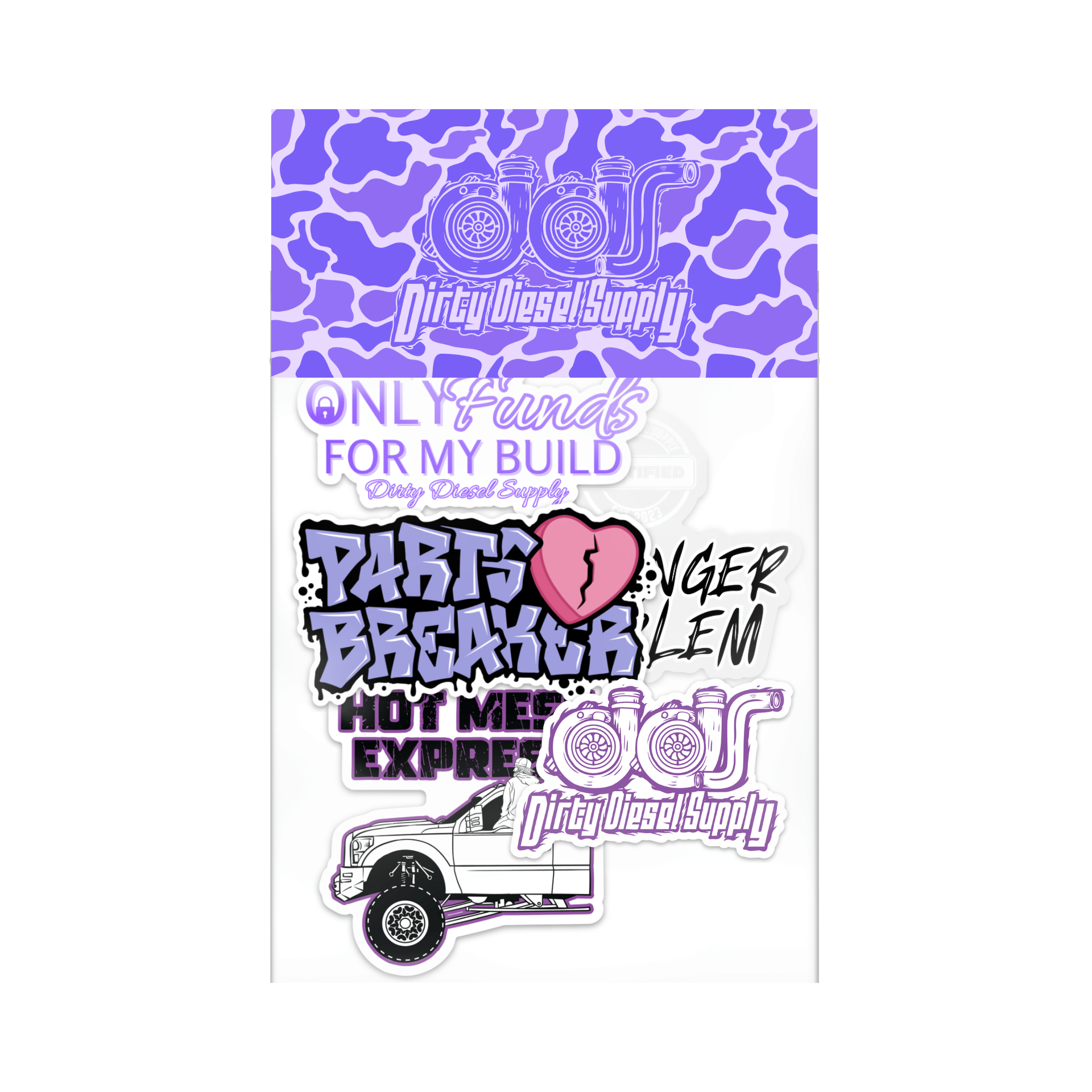 Purple Girly Sticker Pack