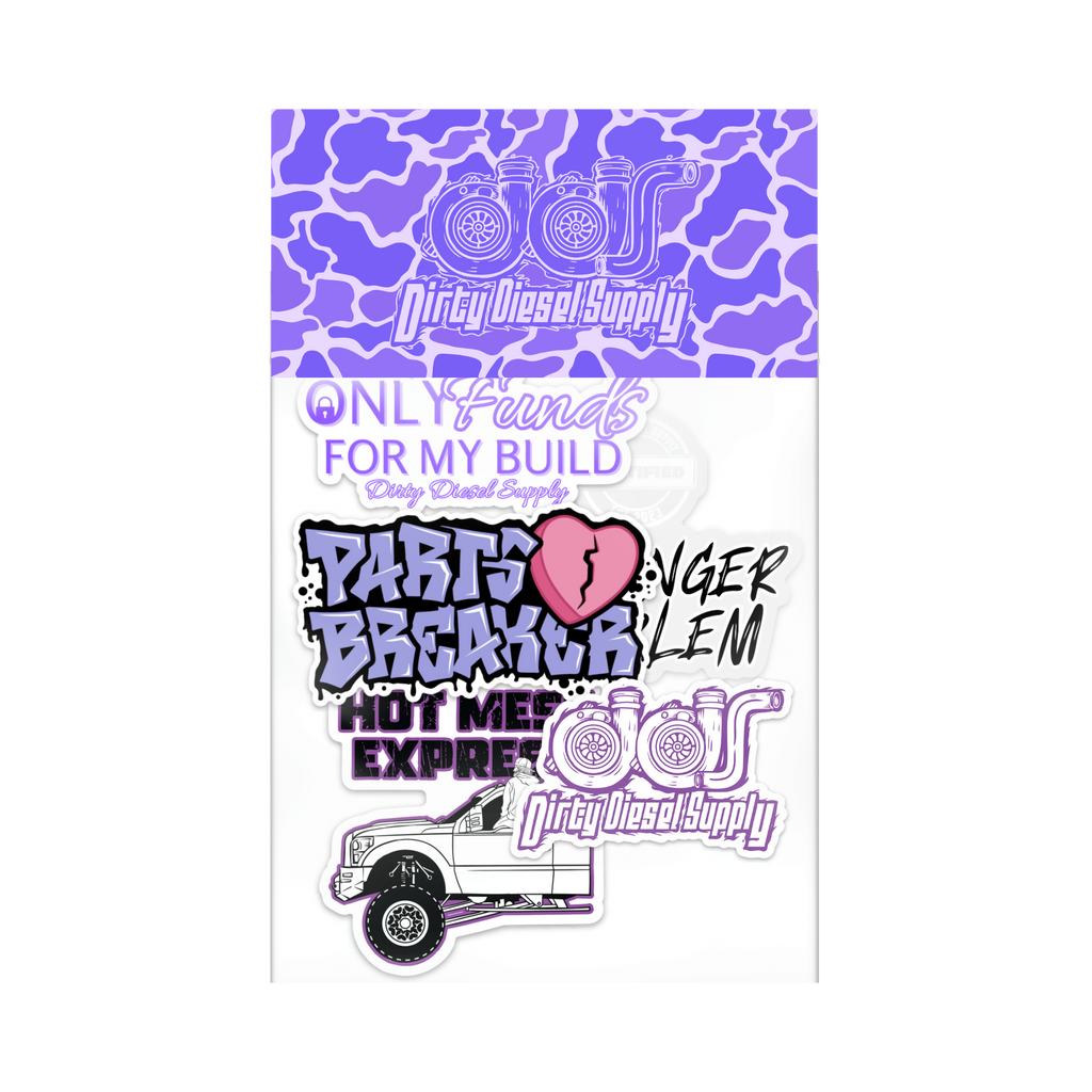 Purple Girly Sticker Pack