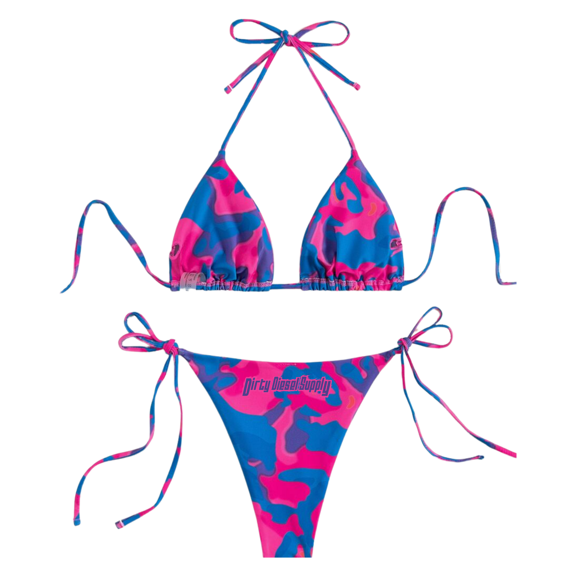 Pink Camo Bikini Set
