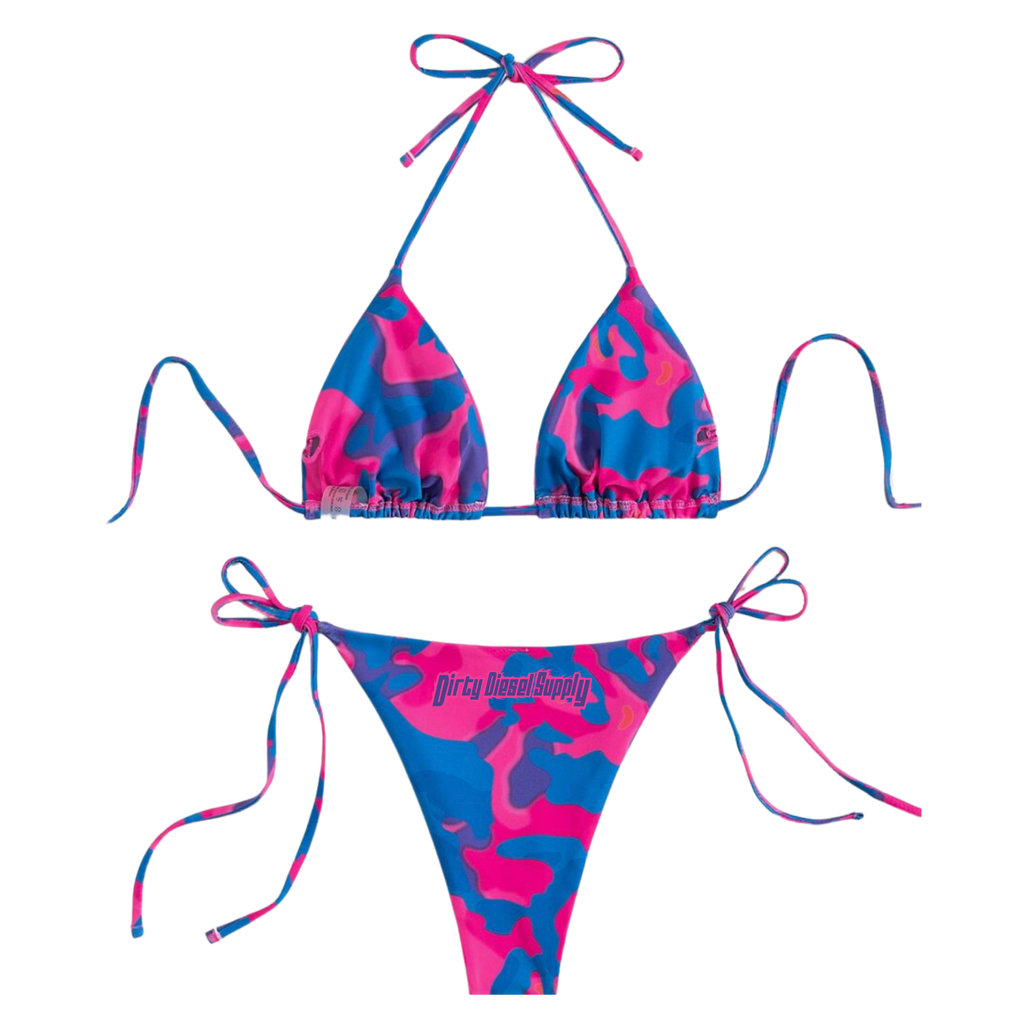 Pink Camo Bikini Set