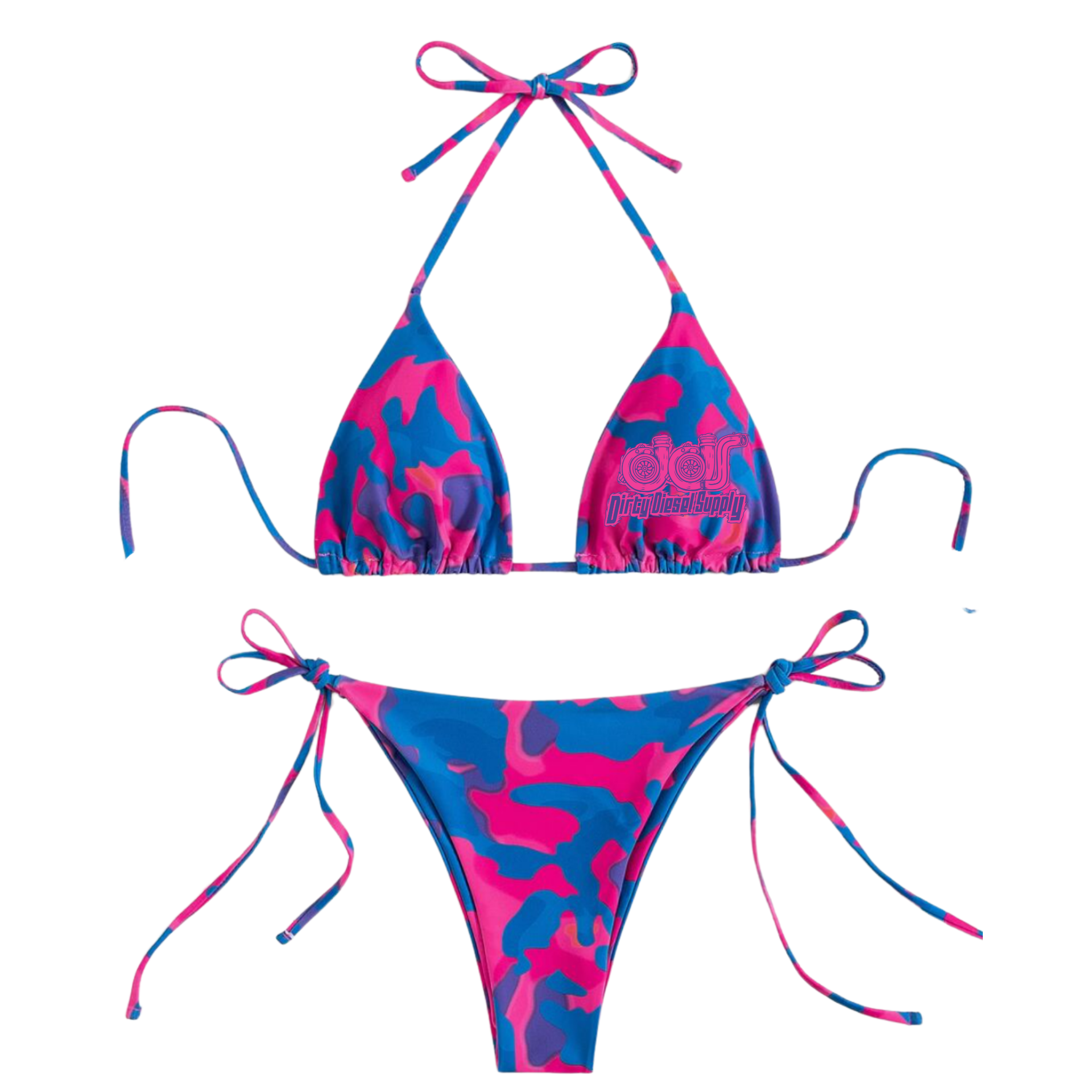 Pink Camo Bikini Set