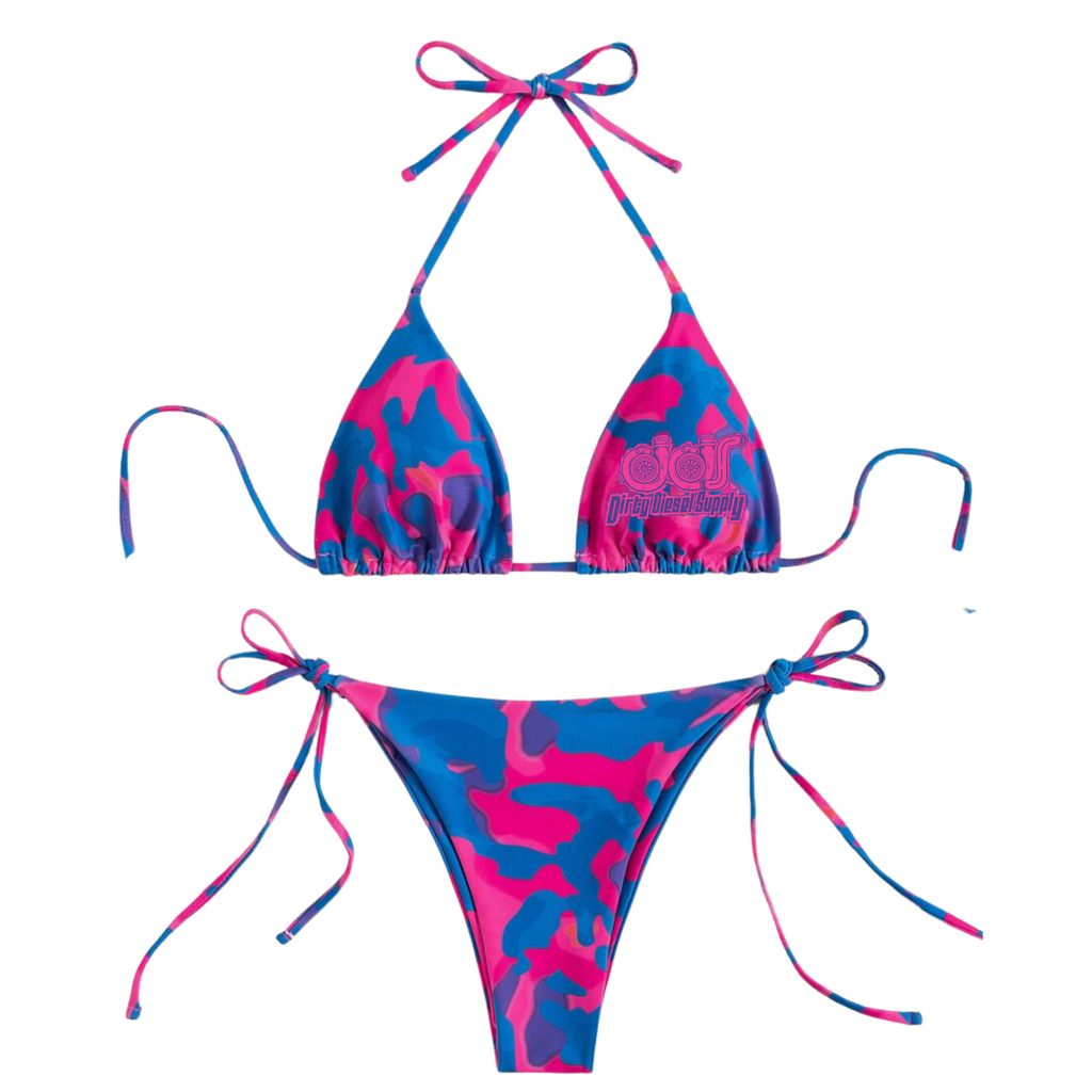 Pink Camo Bikini Set
